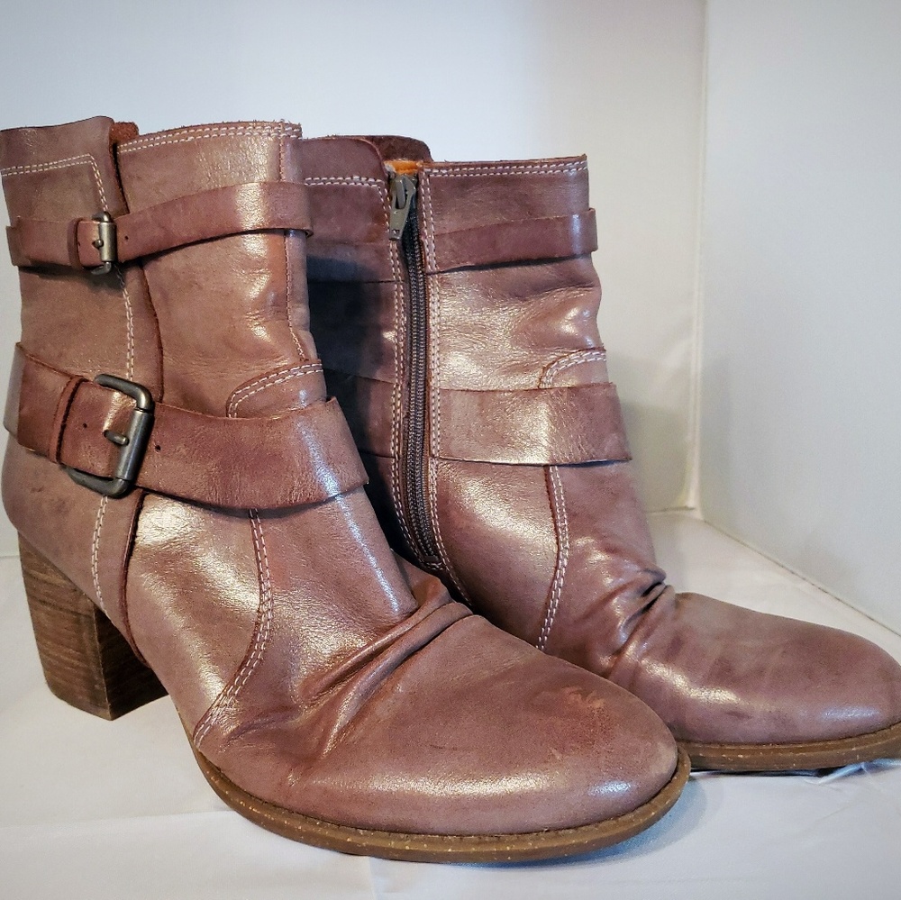 Purple Ankle Boots